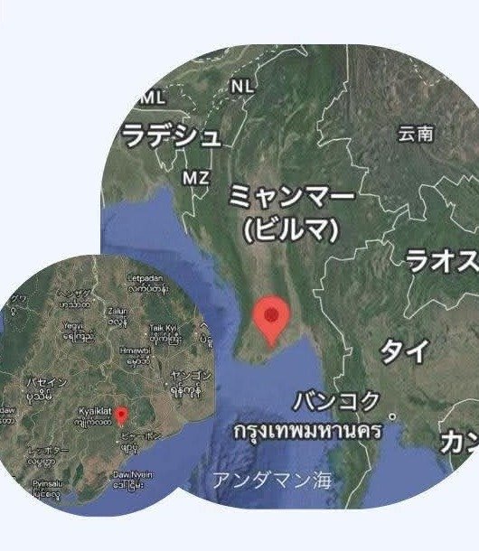 Kyaiklat school location map
